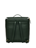 Radley Oak Street Leather Medium Zip Top Backpack, Racing Green