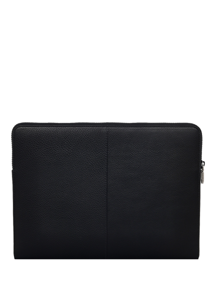 Radley Commute Street Leather Laptop Pouch, Black - view 2, Black