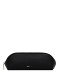 Radley Commute Street Leather Medium Zip Top Pencil Case, Black