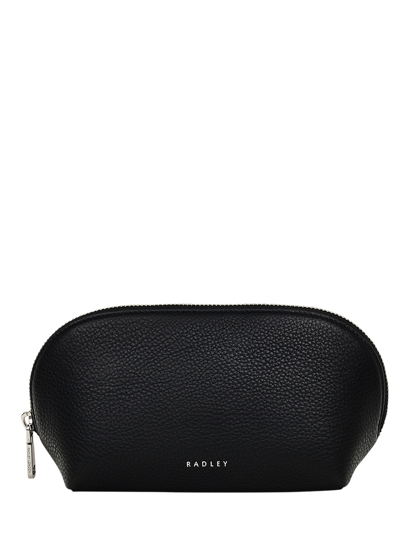Product image 1 of 3, which shows Radley Commute Street Leather Medium Make Up Bag, Black