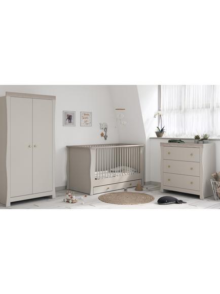 Little Acorns Celeste Cotbed, Cashmere/Grey Ash - view 2, Cashmere/Grey Ash
