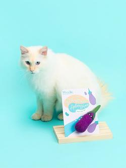 Mimi's Daughters Adventurous Aubergine Cat Toy, Multi - view 2, Multi