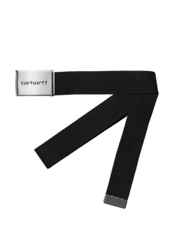 Carhartt WIP Clip Canvas Belt, Black, Black