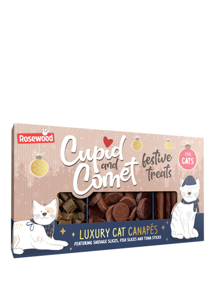 Rosewood Christmas Canape Cat Treats, Multi Multi