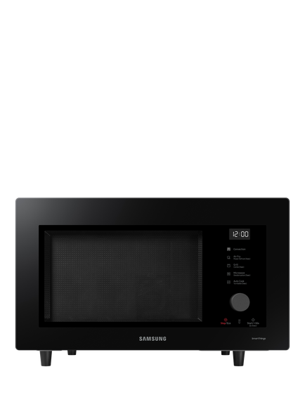 Samsung MC32DG7646CKE3 Freestanding Combination Microwave with Air Fry, Grill and Healthy Steam, 32L, Black Glass, Black Glass