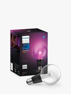 Philips Hue White and Colour Ambiance Wireless Lighting LED Colour Changing Light Bulb with Bluetooth,6.8W E27 Screw Bulb, Single, Clear