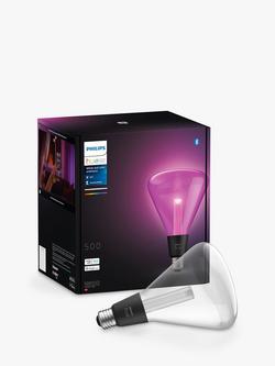 Philips Hue White & Colour Changing Ambiance Wireless Lighting LED with Bluetooth, 6.8W E27 Screw Bulb, Single, Clear