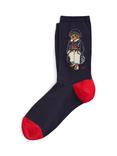 Ralph Lauren Naval Bear Ankle Socks, Navy