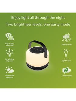 Philips Alula Weatherproof Solar Powered Portable Outdoor LED Light - view 2, White