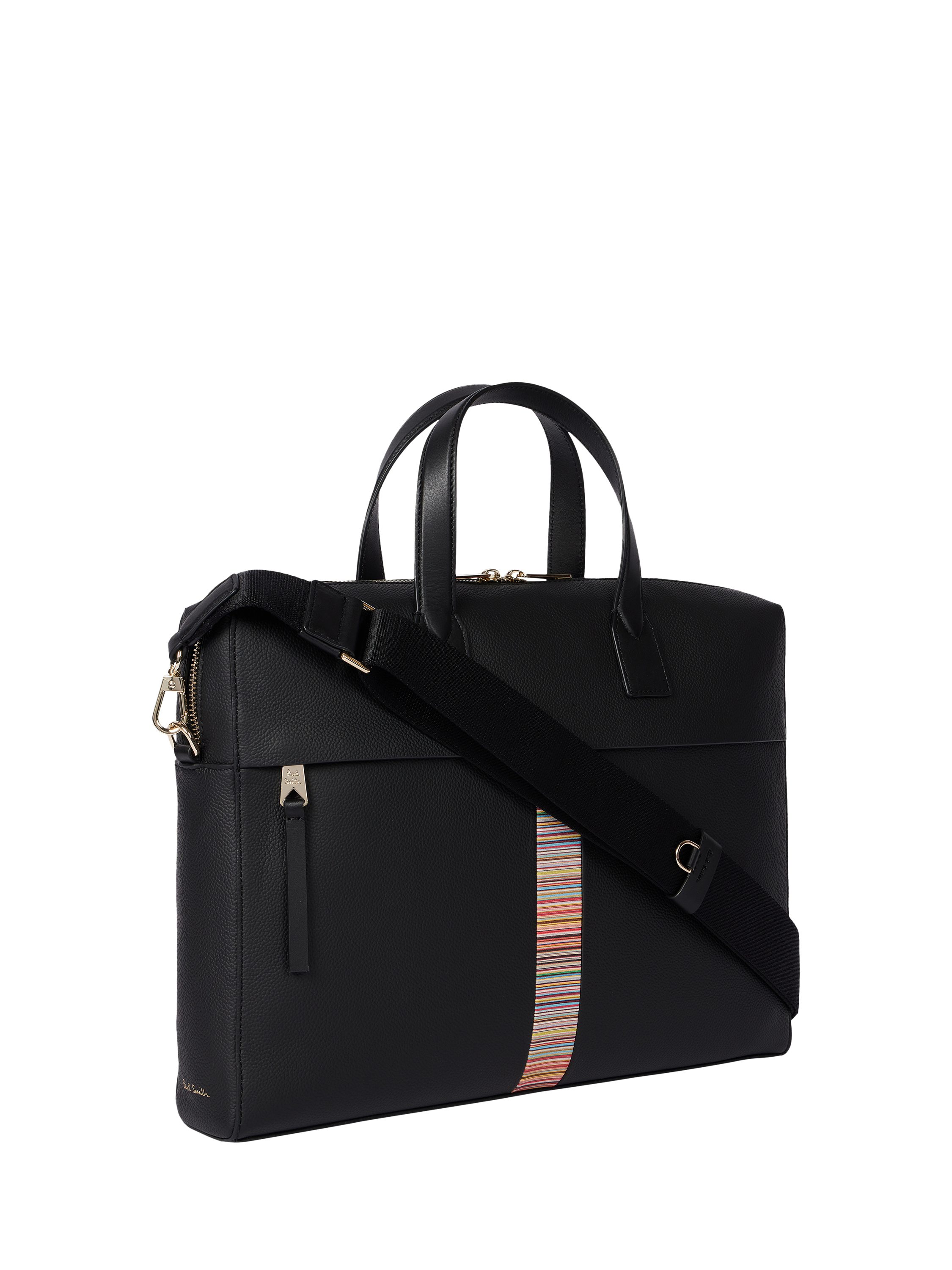 PS Paul Smith Leather Portfolio Bag Black