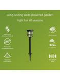 Philips Radii UltraEfficient Solar Powered Motion Sensor LED Outdoor Light, Black