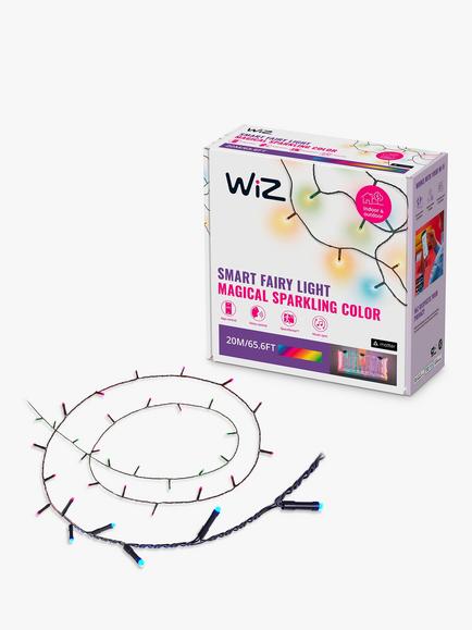WiZ Smart Fairy Colour Lights, 20m, Multi