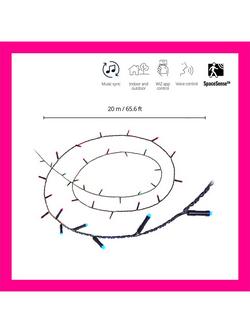 WiZ Smart Fairy Colour Lights, 20m - view 2, Multi