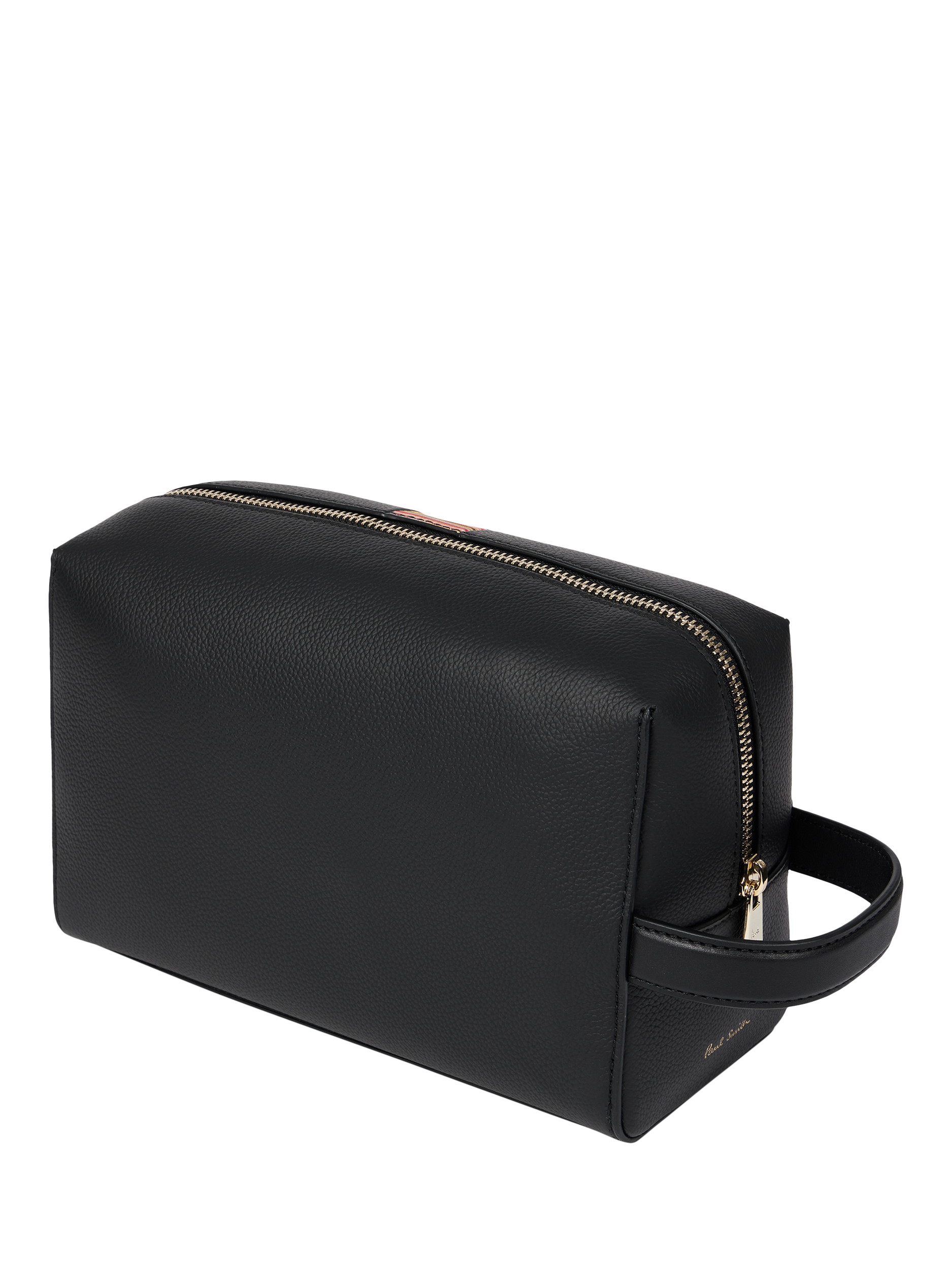 PS Paul Smith Leather Wash Bag, Black
