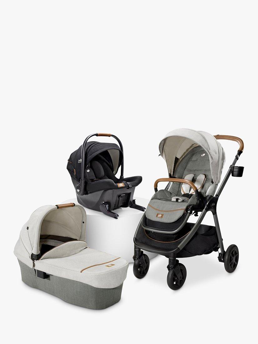 Joie Baby Finiti Pushchair and Carrycot with Sprint i Size Car Seat Flex Click and Go Bundle Oyster