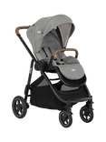 Joie Baby Versatrax Pushchair, Ramble XL Carrycot, i-Snug Car Seat and i-Base On the Go Encore Bundle, Pebble