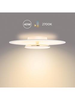 Philips Garnet LED Ceiling Light, White - view 2, White