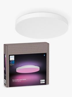 Philips Hue Datura Smart Ceiling Light Panel, 38cm, White
