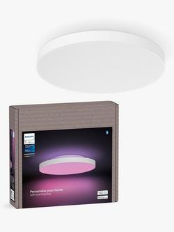Philips Hue Datura Smart Ceiling Light Panel, 57cm, White