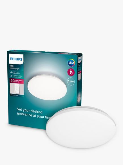 Philips Izso CL620 LED All-in-One Ceiling Light, White, White