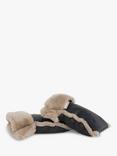 BINIBAMBA Coated Sheepskin Buggy Mittens, Toast