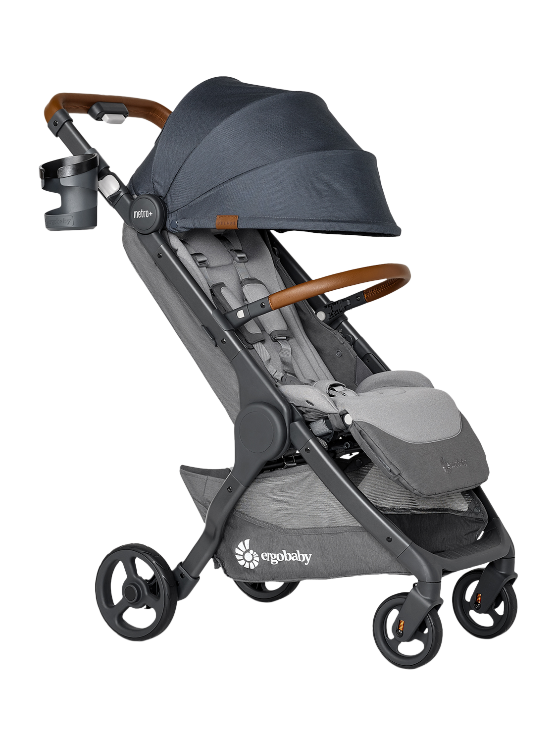 Ergobaby Metro+ Deluxe Compact Pushchair, London Grey
