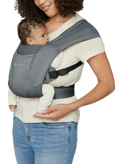 Ergobaby Embrace Lightweight Baby Carrier, Washed Black, Washed Black
