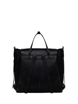 Radley The Chancery Leather Medium Flapover Backpack, Black - view 2, Black