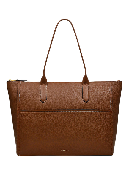 Radley Oak Street Leather Tote Bag, Saddle