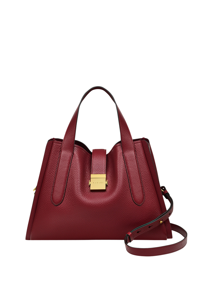 Radley Sloane Street Medium Zip Top Grab Bag, Cranberry, One Size
