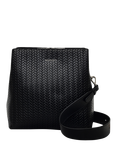 Dukes Place Leather Weave Medium Compartment Crosssbody Bag