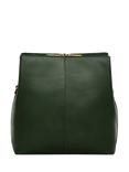 Radley Dukes Place Icon Leather Weave Triple Compartment Shoulder Bag, Black, Racing Green