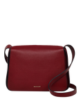 Radley Westwell Lane Leather Medium Flapover Crossbody Bag, Cranberry