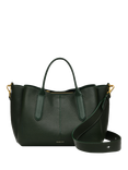 Radley Hillgate Place Leather Medium Grab Multiway Bag, Racing Green