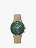 Junghans Men's Meister Chronoscope Automatic Leather Strap Watch