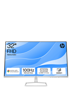 HP Series 5 532sf Full HD Monitor, 31.5”, Silver, Silver