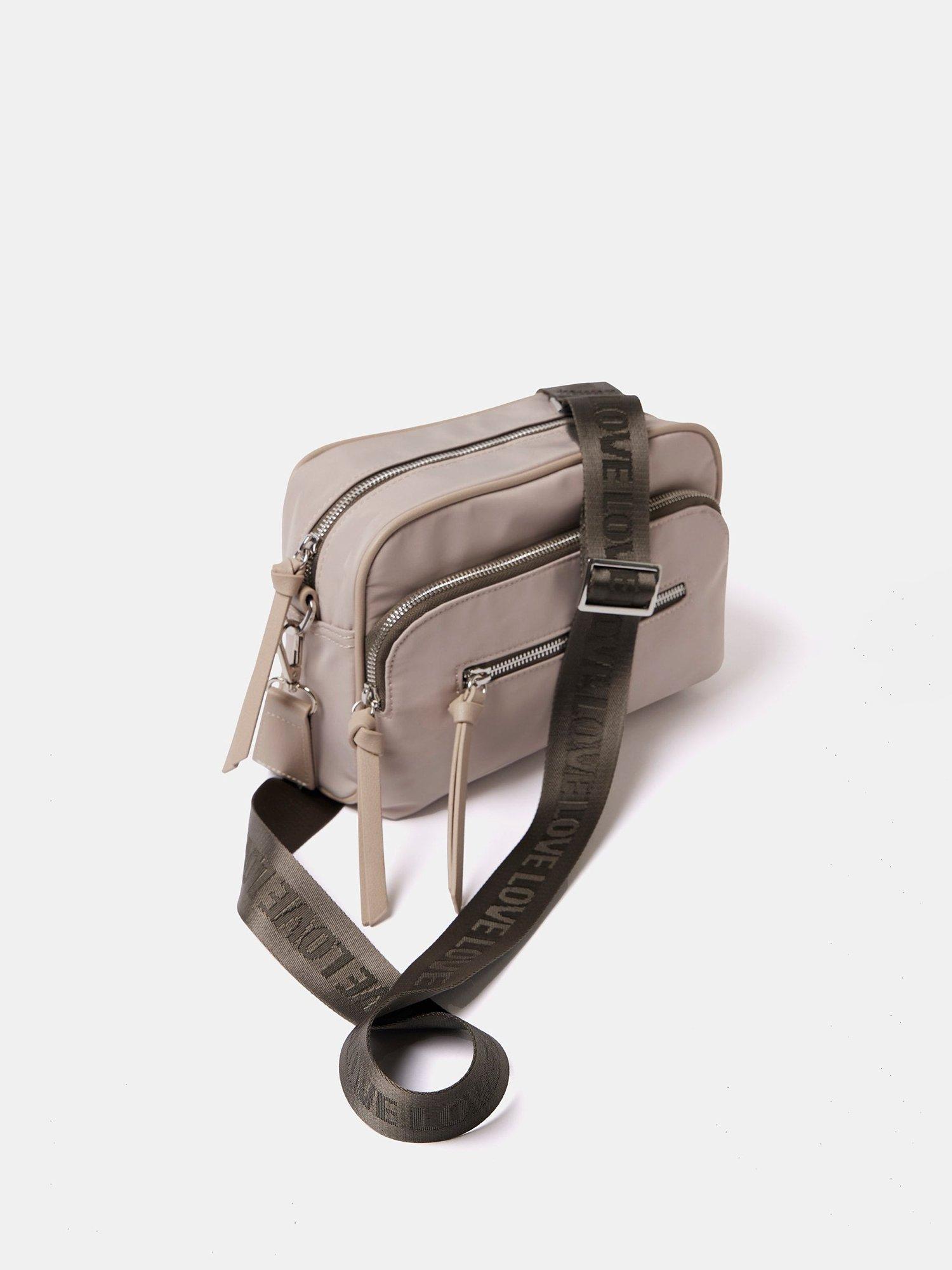 Product image 5 of 5, which shows Mint Velvet Nylon Crossbody Bag, Natural