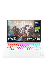 HP OMEN Transcend 14-fb0018na Gaming Laptop, Intel Core Ultra 7 Processor, RTX 4050, 16GB RAM, 512GB SSD, 14” 2.8K OLED, Ceramic White