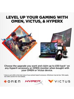 HP Victus 15-fb2008na Gaming Laptop, AMD Ryzen 5 Processor, 16GB RAM, 512GB SSD, RTX 4060, 15.6" Full HD, Mica Silver - view 2, Mica Silver