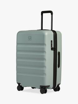 Antler Icon Stripe 4-Wheel 68cm Medium Expandable Suitcase, Mist Blue