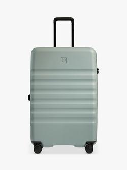 Antler Icon Stripe 4-Wheel 78cm Large Expandable Spinner Suitcase - view 2, Mist Blue