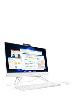 HP 24-cb1041na All-in-One Desktop PC, Intel Core i5 Processor, 8GB RAM, 256GB SSD, 23.8” Full HD, Starry White, Starry White