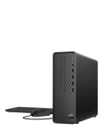 HP Slim S01-pF2009na Desktop PC, Intel Core i5 Processor, 8GB RAM, 256GB SSD, Dark Black