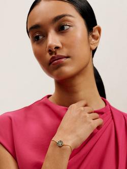 Ted Baker Monelle Monogram Button Slider Bracelet, Gold - view 2, Gold