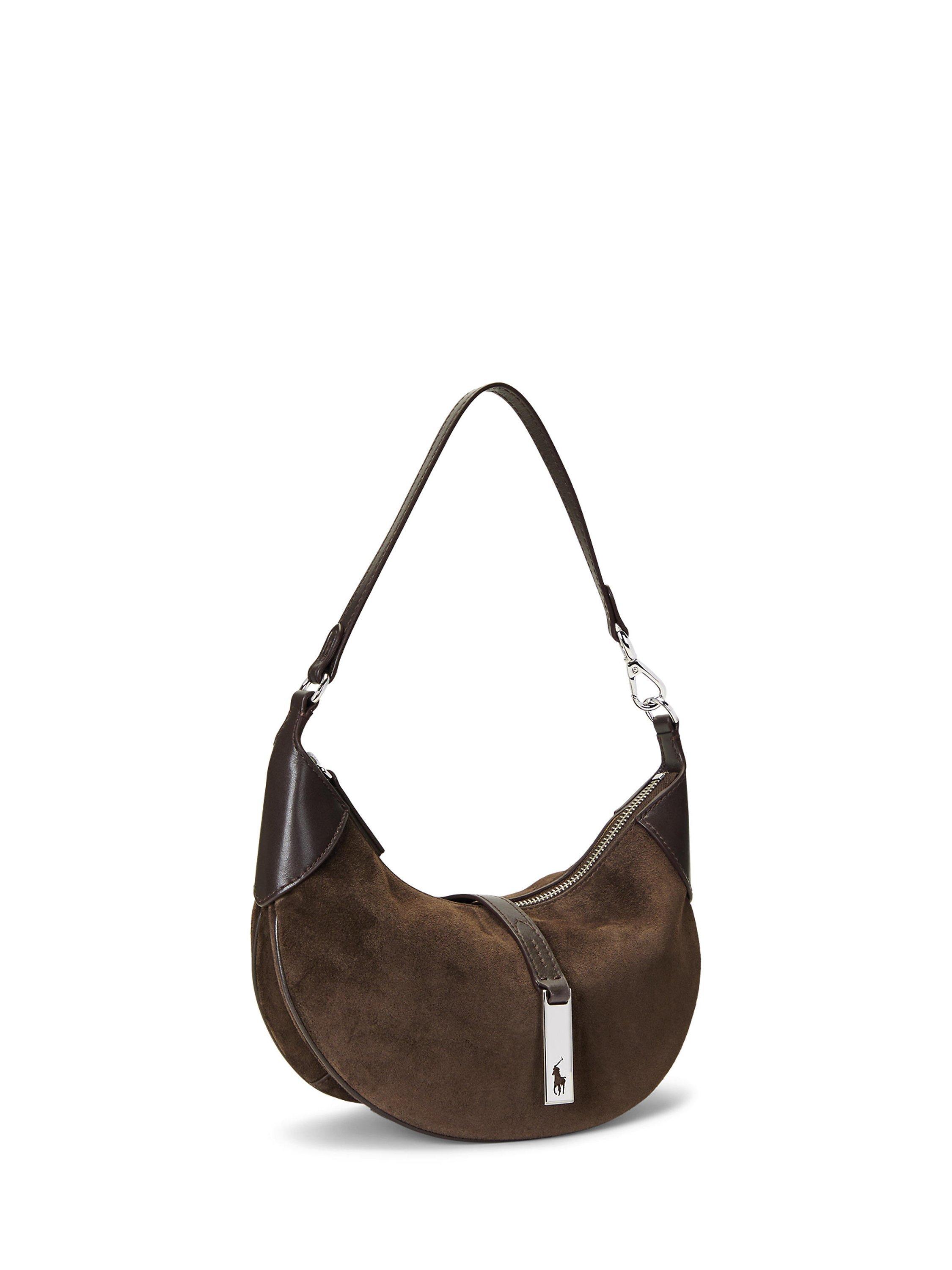 Product image 3 of 7, which shows Polo Ralph Lauren Polo ID Mini Shoulder Bag, Chocolate