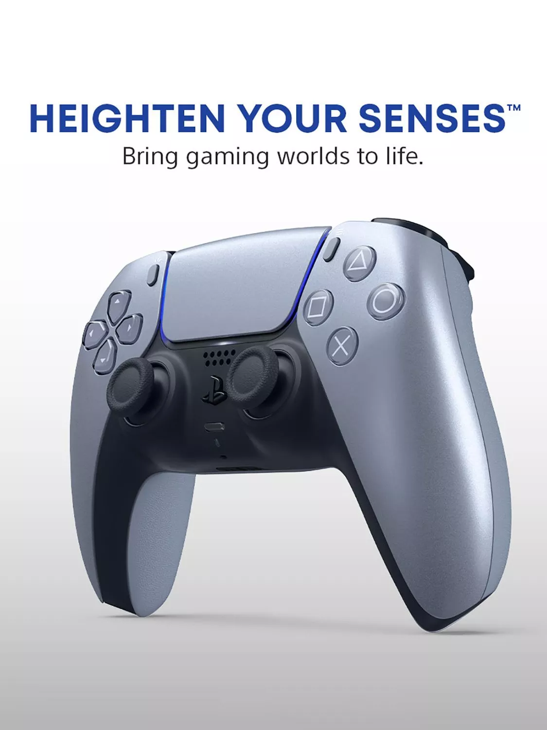 thumbnail image 2 of Sony PlayStation 5 DualSense Wireless Controller - Gray (Model 1000039944) 2 of 3