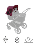 Bugaboo Dragonfly Breezy Sun Canopy Dark Cherry