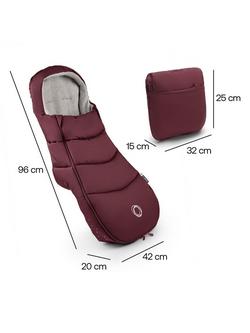 Bugaboo Universal Footmuff - view 2, Dark Cherry