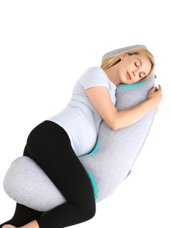 Momcozy J-Shaped Maternity Body Pillow