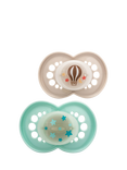 MAM Night Astro Glow in the Dark Soother, 18-36 Months, Pack of 2
